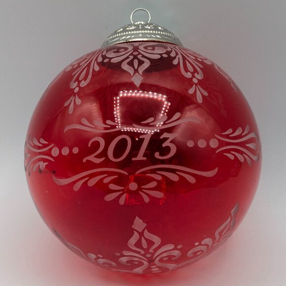 Hallmark Keepsake Christmas Commemorative 2013, 1st in Series, Red Glass Ball - Picture 1 of 10